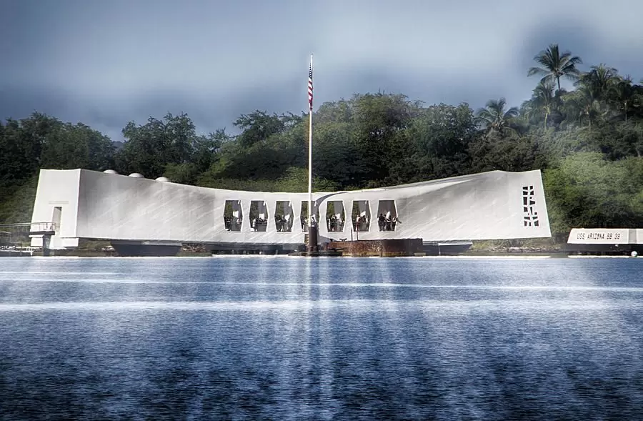 Мемориал линкора аризона перл харбор. USS Arizona мемориал. USS Arizona Memorial. Мемориал Аризона.